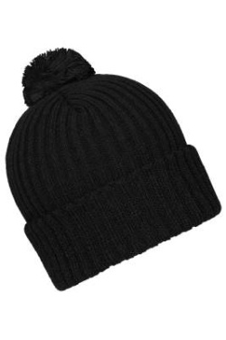 Knitted Cap with Pompon, black – Myrtle Beach (3)