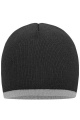 Beanie with Contrasting Border, grey-melange/light-grey-melange