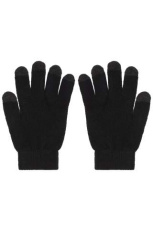 Touch-Screen Knitted Gloves, black