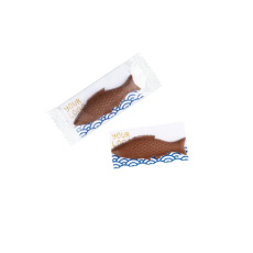 Werbekarte mit Schokolade, 40 x 80 mm
