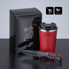 Driver Set: Nordic Kaffeebecher 350 ml und Rettungsmesser