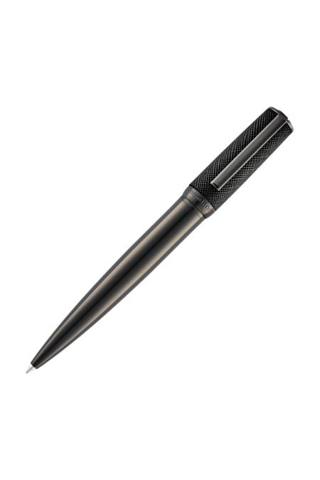 Kugelschreiber Double B Saffiano, schwarz, Produktbild (1)