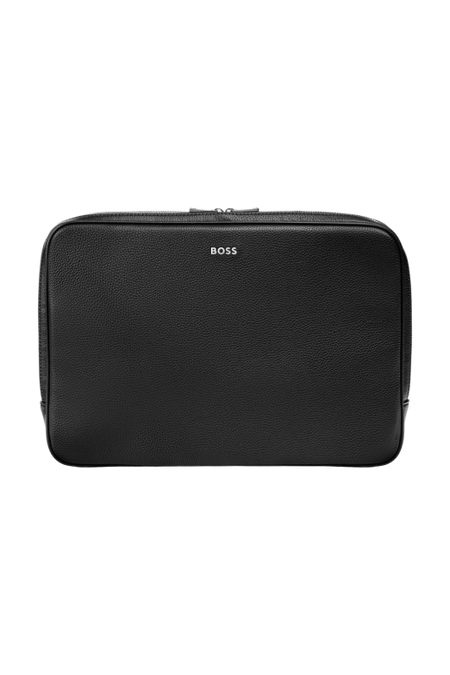 Laptoptasche, klassisch genarbt, Schwarz, Produktbild (1)