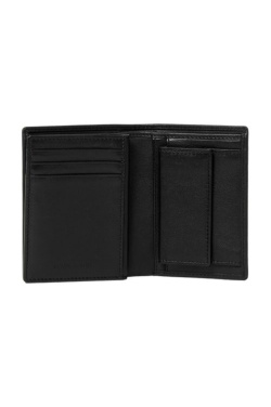 Kartenetui mit Klappe und Knopf, schwarz, Produktbild (3)
