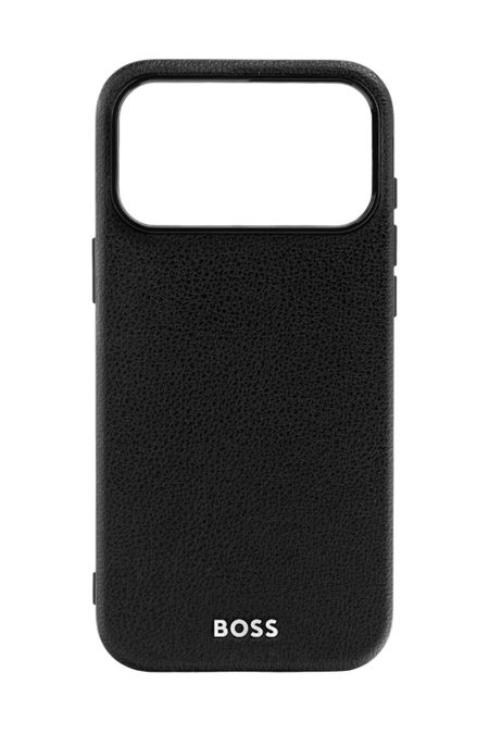 Hülle für iPhone 17 Pro Max, genarbtes Schwarz, Produktbild (1)