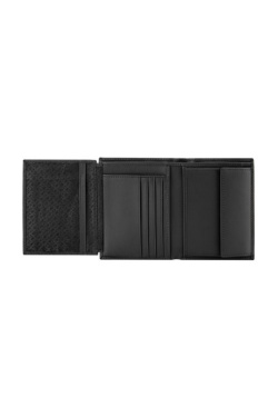 Geldbrieftasche mit Klappe, Double B Saffiano Schwarz, Produktbild (3)