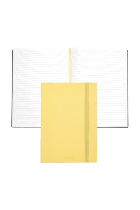 Notizbuch A5 Pastellfarben Klassisch Hellgelb Liniert, Produktbild (1)
