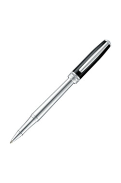 Kugelschreiber Essential Classic Schwarz & Chrom, Produktbild (3)