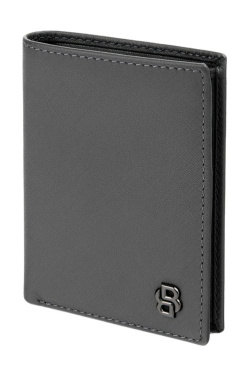 Klappbarer Kartenhalter Double B Saffiano Grau, Produktbild (4)