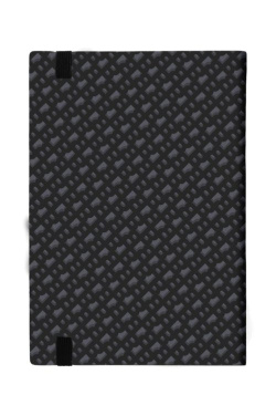 Notizbuch A5, Monogramm, grau liniert, Produktbild (4)