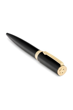 Kugelschreiber Arche Double B, schwarz / goldfarben, Produktbild (3)