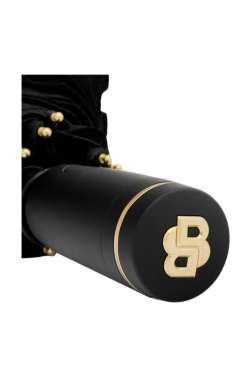 Taschenschirm Double B Schwarz & goldfarben, Produktbild (4)