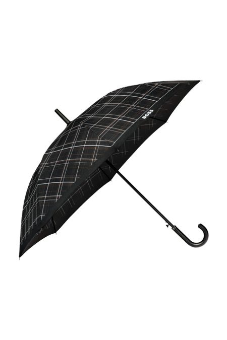 Schwarzer karierter Regenschirm, Produktbild (1)