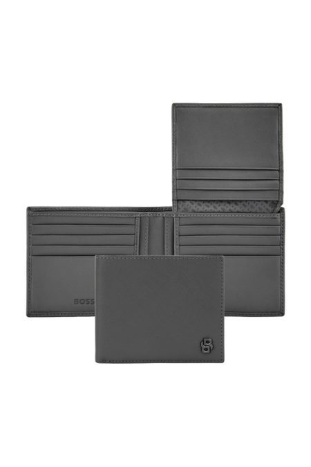 Kartenetui mit Klappe, Double B Saffiano Grau, Produktbild (1)