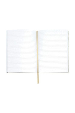 Notizbuch A5, Batikmuster, Blumenmuster, cremefarben, liniert, Produktbild (3)