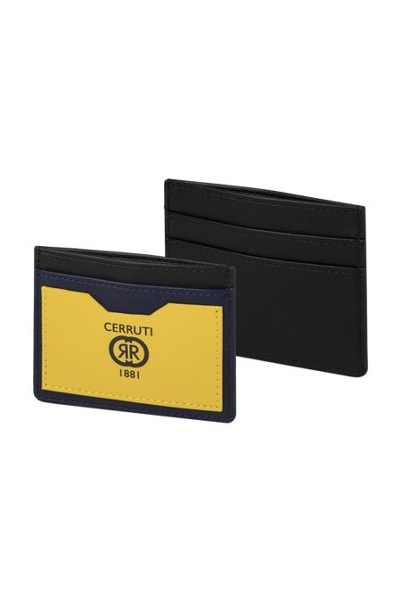 Kartenhalter Ziegelrot Gelb Schwarz Marineblau, Produktbild (1)