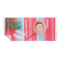 Vollfarbiges Hammam-Handtuch aus 280 g/m² Baumwollmischgewebe.