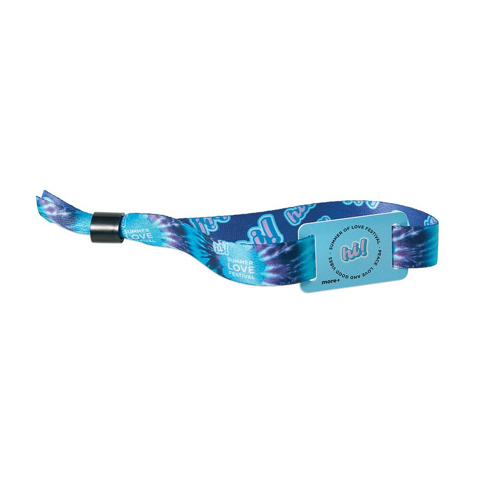 Polyester-Sublimationsarmband mit PVC-Aufnäher, Produktbild