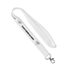 Lanyard aus Bio-Baumwolle mit Siebdruck.