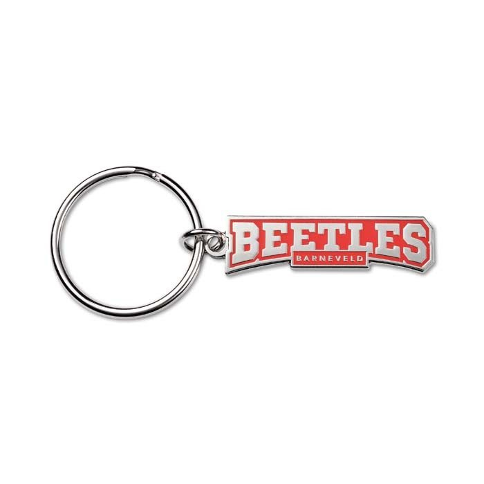 Individuell geformter, verchromter Eisen-Schlüsselanhänger mit Logo-Imitation aus Hartemaille, Produktbild