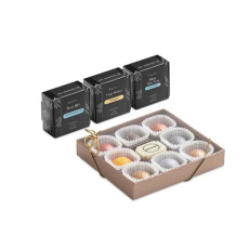 Geschenkbox mit 3 Zen-Tees und 9 Pralinen