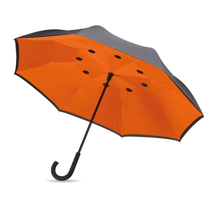 Wendbarer Regenschirm mit Hakengriff, 105 cm Durchmesser., Produktbild