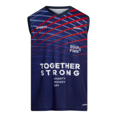 Feldhockey-Tanktop aus Mesh mit V-Ausschnitt, 145 g/m²