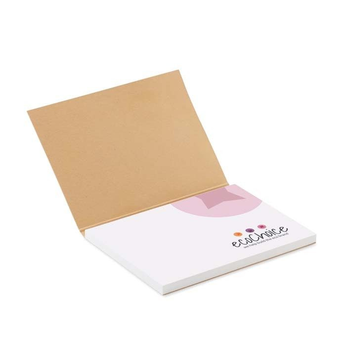 Softcover aus Recyclingpapier mit 50 Haftnotizen (Hergestellt in der EU), Produktbild