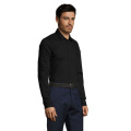 BLAKE elastisches Herrenhemd, Schwarz