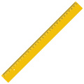 Lineal 30 cm, gelb