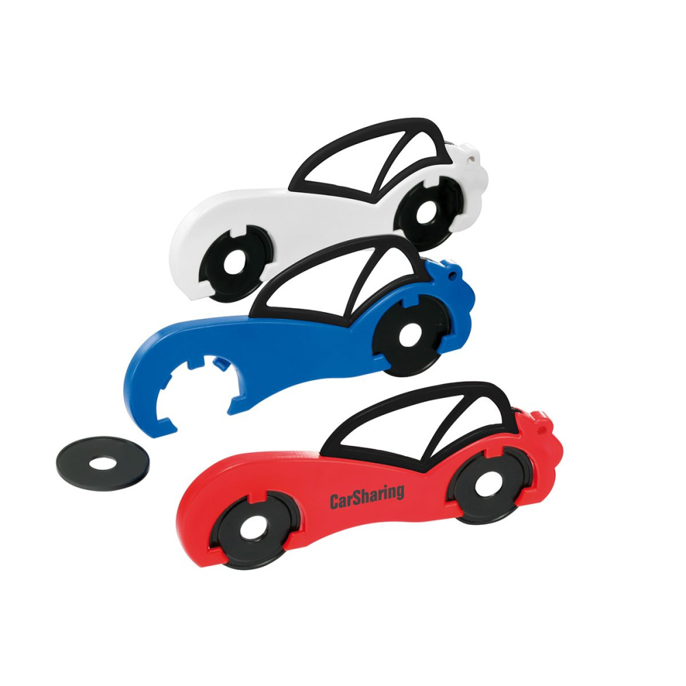 Einkaufswagenchiphalter „car“, schwarz, Produktbild (1)