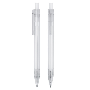 Druckkugelschreiber RPET, transparent, Produktbild (2)