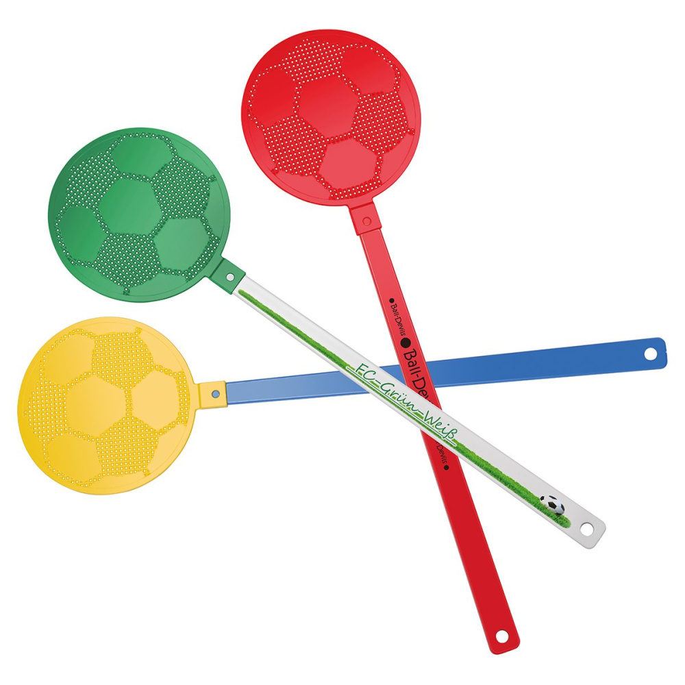 Fliegenklatsche "Fußball", grün, Produktbild (1)