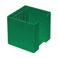 Zettelbox „Alpha“ mit Stiftehalter, grün