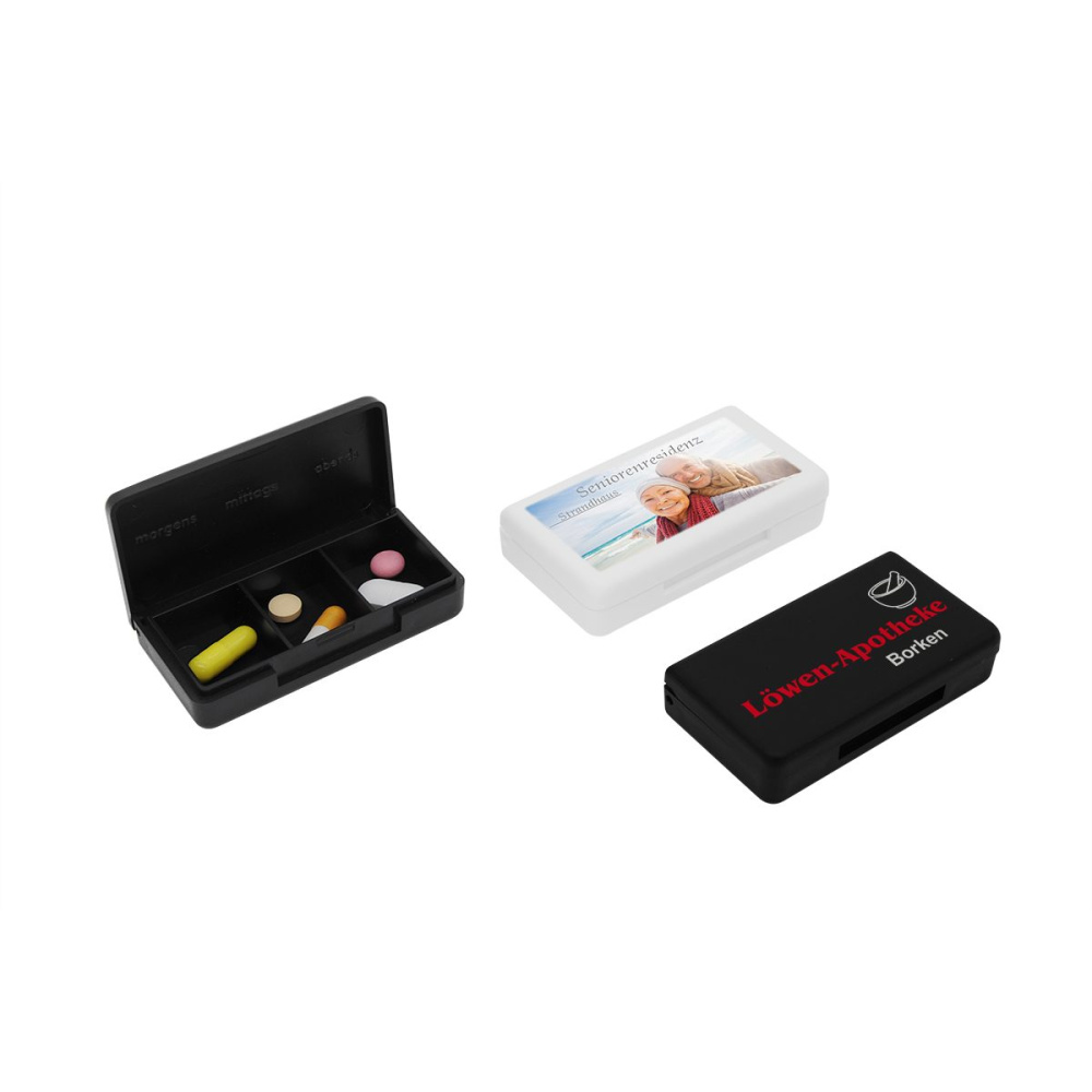 Pillendose „Beta“, schwarz, Produktbild (1)