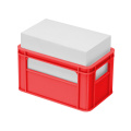 Zettelbox „beverage crate“, rot