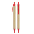 Druckkugelschreiber Karton, beige