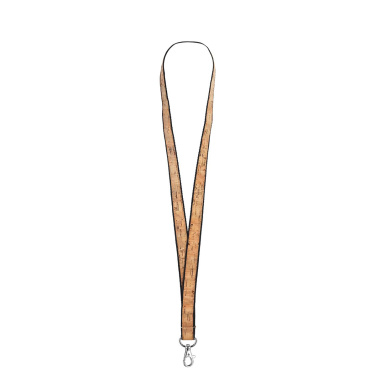 Schlüsselband/Lanyard "Kork", schwarz, Produktbild (2)
