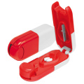 Pillendose Tablettenform, weiß