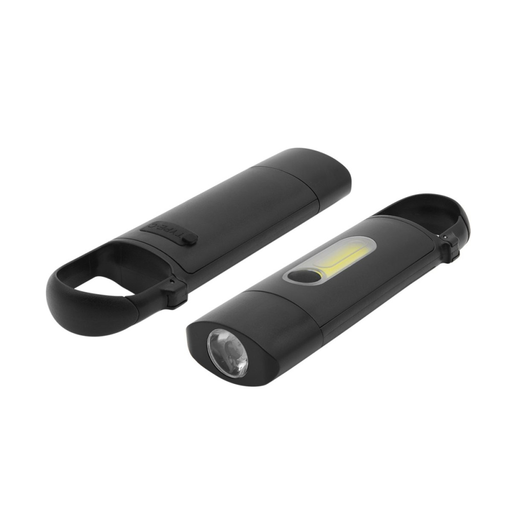 Taschenlampe "COB" mit Karabiner, Produktbild (1)