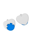 Einkaufswagenchiphalter „heart“, blau