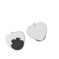 Einkaufswagenchiphalter „heart“, schwarz