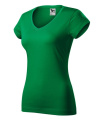 MALFINI Fit V-neck – T-Shirt Damen, grasgrün