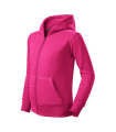 MALFINI Trendy Zipper – Sweatshirt Kinder, purpur
