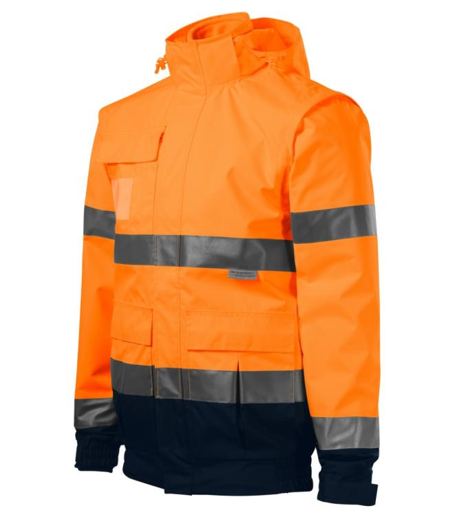 RIMECK HV Guard 4 in 1 – Jacke unisex, fluoreszierendes orange, 4XL, Produktbild (1)