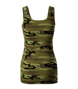 MALFINI Camo Triumph – T-Shirt Damen, camouflage grün, XS, Produktbild (3)