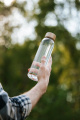 VILDMARK H2O 0,55 l – Trinkflasche, glas/Bambus