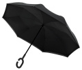FALCONETTI RU-6 umgekehrt schließender Regenschirm, Ø 105 cm, schwarz / schwarz
