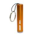 LumiRing Schlüsselanhänger-Taschenlampe mit beleuchtetem Logo, orange