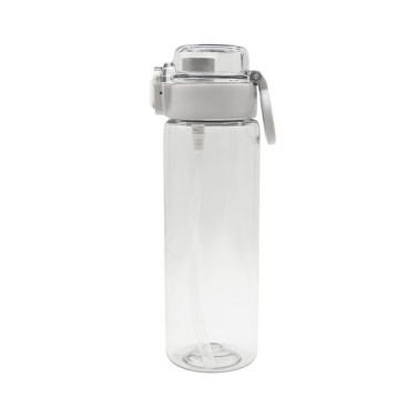 800 ml Amad-Wasserflasche mit Strohhalm, grau, Produktbild (2)